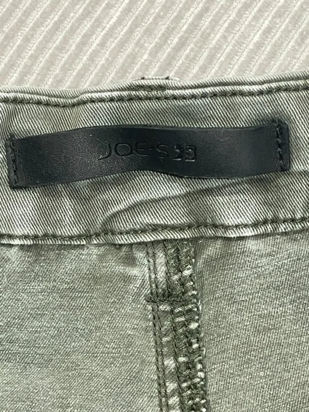 Joe's Jeans The Charlie Utility Olive Green High Rise Skinny Ankle Pants Size 26